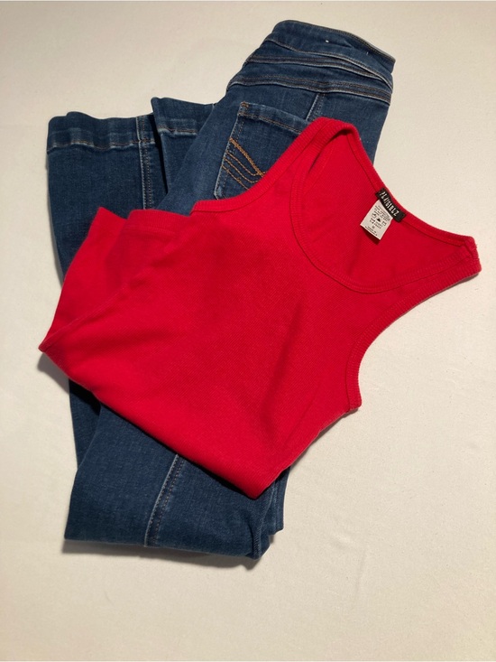 Playgirlz Tops - Vintage Playgirlz Brand Red Ribbed Tank Top Size S